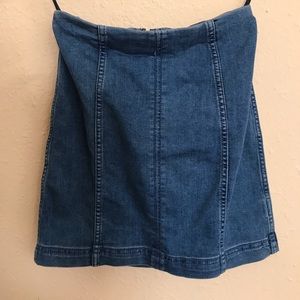 Free people denim skirt
